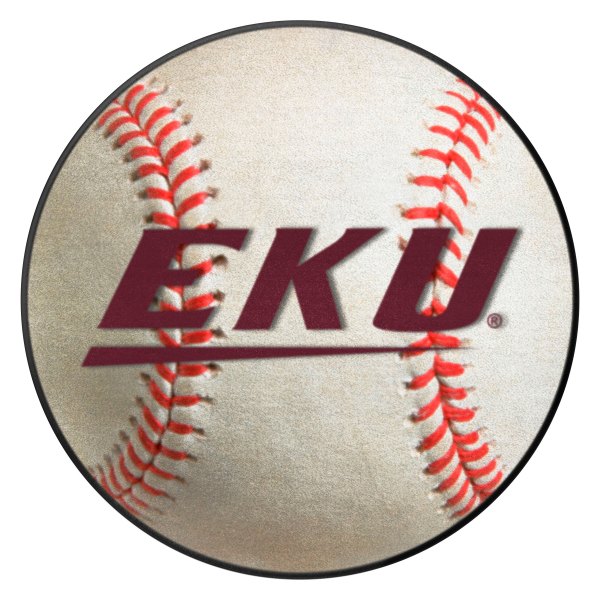 FanMats® - Eastern Kentucky University 27" Dia Nylon Face Baseball Ball Floor Mat with "EKU" Logo