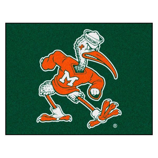 FanMats® - Oakland Athletics 33.75" x 42.5" Nylon Face All-Star Floor Mat with "Sebastian the Ibis" Logo