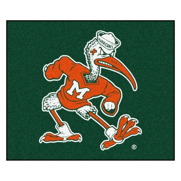 FanMats® - University of Miami 59.5" x 71" Nylon Face Tailgater Mat