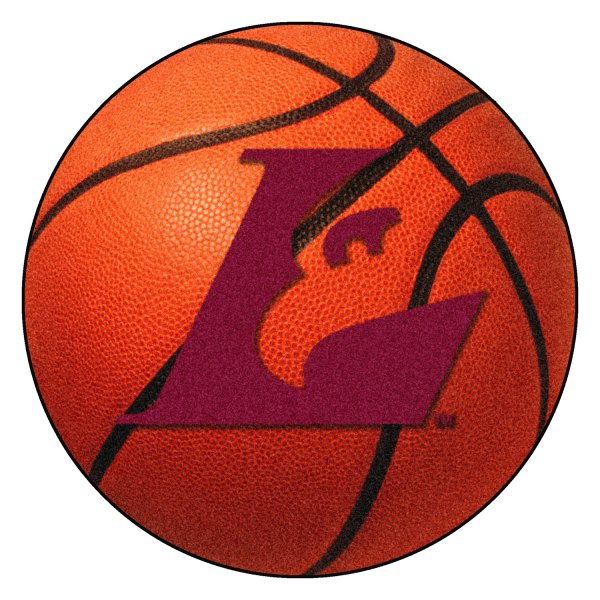 FanMats® - University of Wisconsin-La Crosse 27" Dia Nylon Face Basketball Ball Floor Mat with "L Eagle" Logo