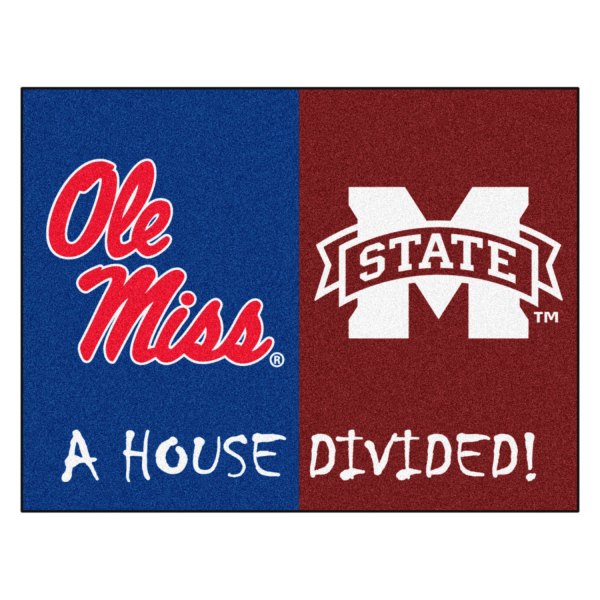 FanMats® 6033 Mississippi and Mississippi State on House Divided