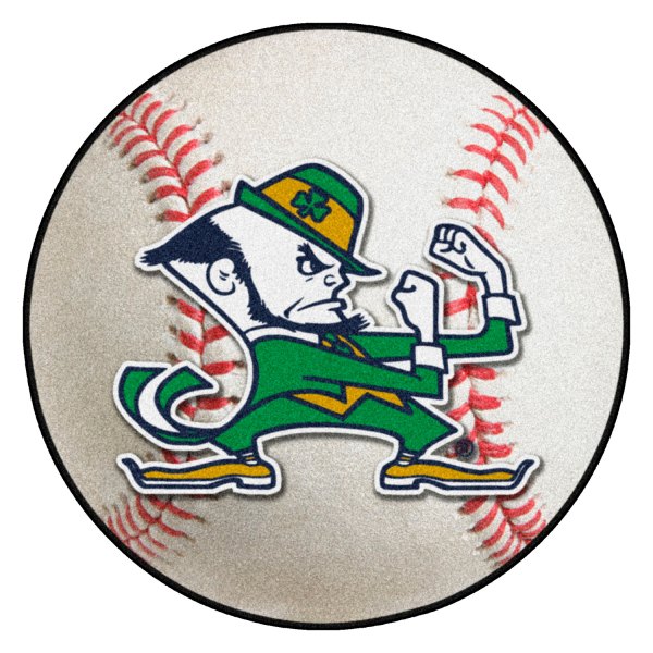 FanMats® 6035 - "Baseball" NCAA University of Notre Dame Round Nylon