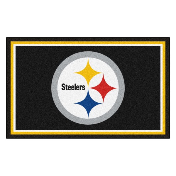 FanMats® - Pittsburgh Steelers 48" x 72" Nylon Face Ultra Plush Floor Rug with "Steelers" Logo