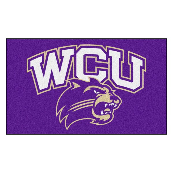 FanMats® - Western Carolina University 19" x 30" Nylon Face Starter Mat with "WCU & Catamount" Logo