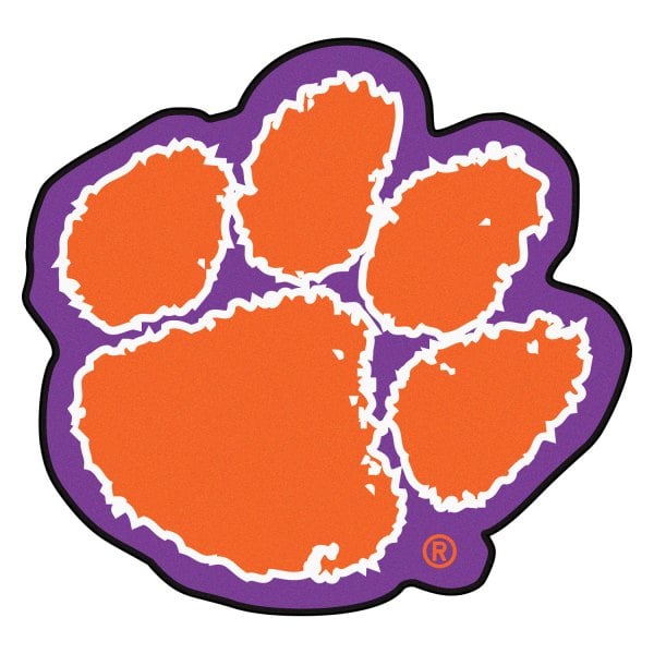 FanMats® - Clemson University 36" x 48" Mascot Floor Mat with "Paw Print" Logo