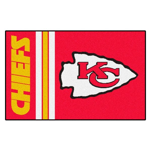 FanMats® - Kansas City Chiefs 19" x 30" Nylon Face Uniform Starter Mat with "KC Arrow" Logo & Wordmark