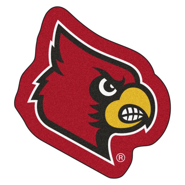 FanMats® - University of Louisville 36" x 48" Mascot Floor Mat with "Cardinal" Logo