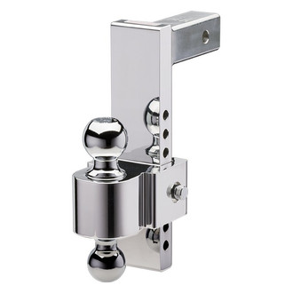 Fastway® - Class 4 FLASH™ E Series Adjustable 10" Drop / 11" Rise Dual Ball Mount for 2" Receivers