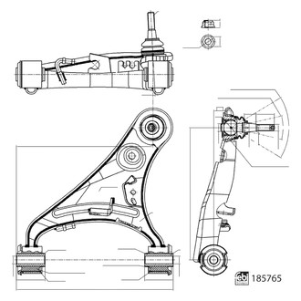 Febi® - Front Passenger Side Upper Control Arm
