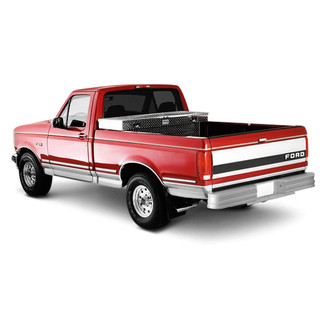 Fey Automotive® - Universal Series Diamondstep Full Width Silver Rear OE Style Bumper