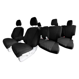 FH Group® - Neoprene 1st, 2nd and 3rd Row Black Custom Seat Covers