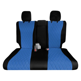 FH Group® - Neoprene 3rd Row Black & Blue Custom Seat Covers