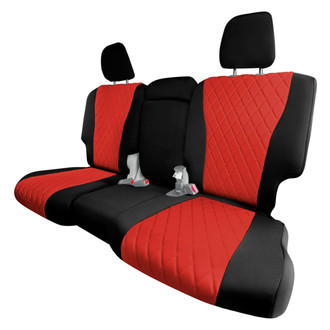 FH Group® - Neoprene 2nd Row Black & Red Custom Seat Covers