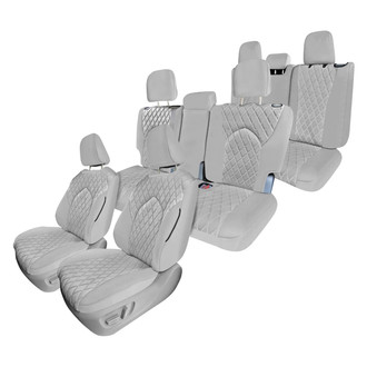 FH Group® - Neoprene 1st, 2nd and 3rd Row Gray Custom Seat Covers