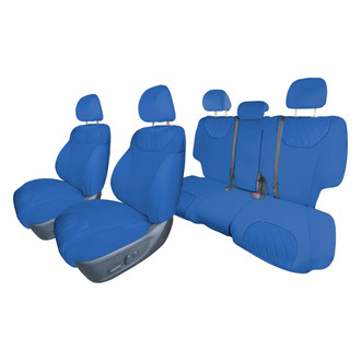 FH Group® - Neoprene 1st and 2nd Row Blue Custom Seat Covers