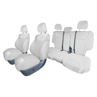 FH Group® - Neoprene 1st and 2nd Row Gray Custom Seat Covers