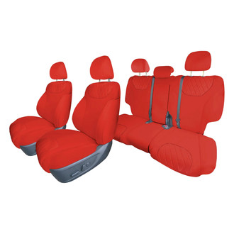 FH Group® - Neoprene 1st and 2nd Row Red Custom Seat Covers