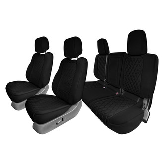 FH Group® - Neoprene 1st and 2nd Row Black Custom Seat Covers