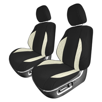 FH Group® - Neoprene 1st Row Black & Beige Custom Seat Covers