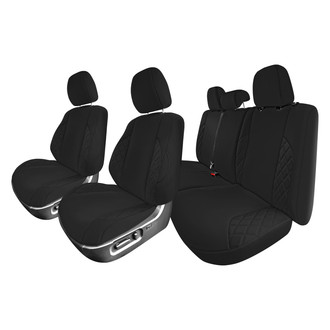 FH Group® - Neoprene 1st and 2nd Row Black Custom Seat Covers