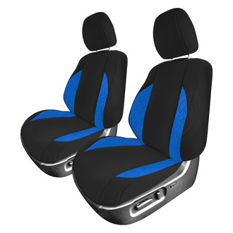 FH Group® - Neoprene 1st Row Black & Blue Custom Seat Covers