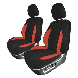 FH Group® - Neoprene 1st Row Black & Red Custom Seat Covers