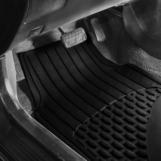FH Group® - ClimaProof™ 1st & 2nd Row Black Vinyl Floor Mat Set
