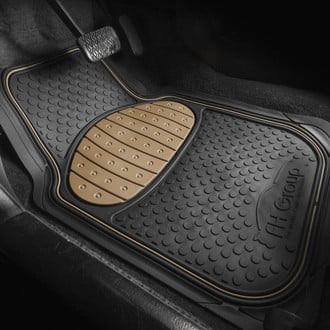 FH Group® - Heavy Duty ClimaProof™ Rubber Floor Mat Set