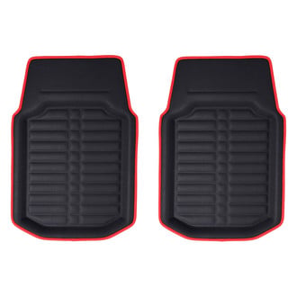 FH Group® - Deep Tray Non-Slip Leather Floor Mats