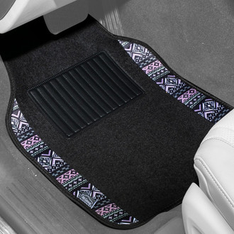 FH Group® - Mesa11 1st & 2nd Row Purple Carpet Floor Mat Set