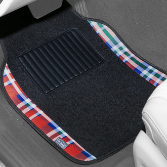 FH Group® - Tartan11 1st & 2nd Row Red Carpet Floor Mat Set
