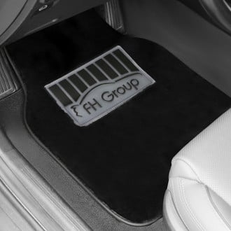 FH Group® - Doe16 1st & 2nd Row Black Carpet Floor Mat Set