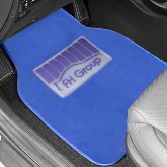 FH Group® - Doe16 1st & 2nd Row Blue Carpet Floor Mat Set