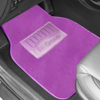 FH Group® - Doe16 1st & 2nd Row Purple Carpet Floor Mat Set