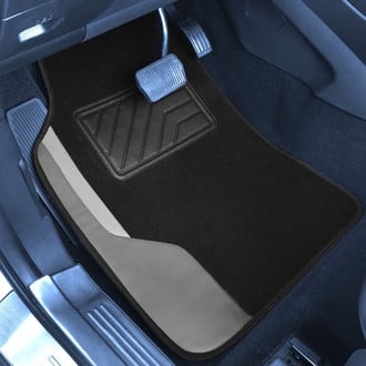 FH Group® - Color-Block 1st & 2nd Row Gray Carpet Floor Mat Set