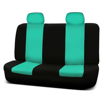 FH Group® - Flat Cloth 2nd Row Black & Mint Seat Covers