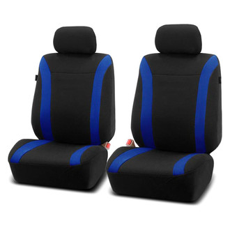 FH Group® - Cosmopolitan 1st Row Black & Blue Seat Covers