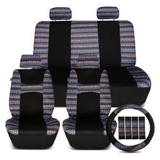 FH Group® CIFB057114MULTILAV-W-B - Mesa57 Southwestern Print 1st & 2nd Row Purple Seat Covers