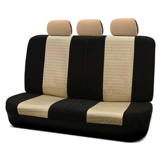 FH Group® - Trendy Elegance 3D Air Mesh 2nd Row Black & Beige Seat Covers