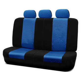 FH Group® - Trendy Elegance 3D Air Mesh 2nd Row Black & Blue Seat Covers
