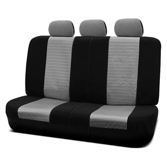 FH Group® - Trendy Elegance 3D Air Mesh 2nd Row Black & Gray Seat Covers
