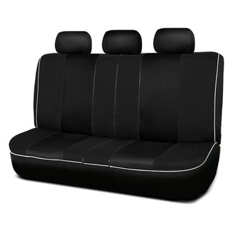 FH Group® - Edgy Piping 2nd Row Black Seat Covers