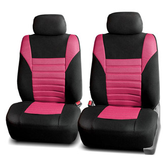 FH Group® - Premium 3D Air Mesh 1st Row Black & Pink Seat Covers