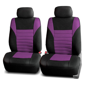 FH Group® - Premium 3D Air Mesh 1st Row Black & Purple Seat Covers
