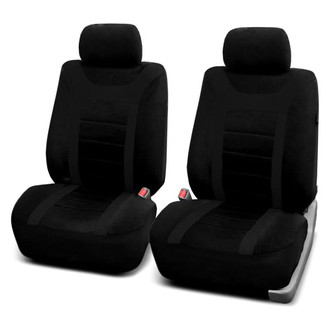FH Group® - Sports 1st Row Black Seat Covers