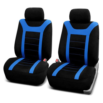 FH Group® - Sports 1st Row Black & Blue Seat Covers
