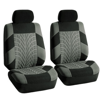 FH Group® - Travel Master 1st Row Black & Gray Seat Covers