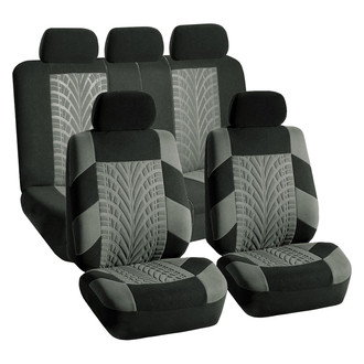 FH Group® - Travel Master 1st & 2nd Row Black & Gray Seat Covers