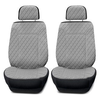 FH Group® - Prestige79 Diamond Stitch Neosupreme 1st Row Gray Seat Covers