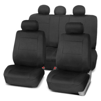 FH Group® - Neoprene 1st & 2nd Row Black Seat Covers
